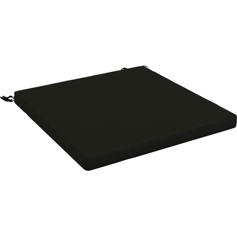 1-Piece Seat Cushion SOEST 100% Polyester Black 60 x 60 x 5 cm vidaXL (1/5)