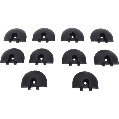 Ortviai Bouchons d’Extrémité pour Rail L Incliné – 10 Pièces en ABS pour Fixation Cargo sur Camion, Remorque, VR, Quad