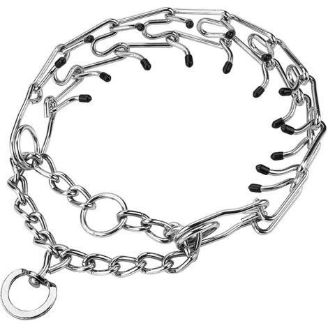 ALLIANDISCollier de Dressage à Griffes pour Chien,Chien Collier Étrangleur Réglable détachable,Métal Collier de Dressage Réglable pour Gros Chien Animal Domestique (XL:4mm,23.6-inch) (1/5)