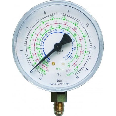 MANOMETRO RADIALE NPT RICAMBIO R134 R404 R407 R507 CL.1