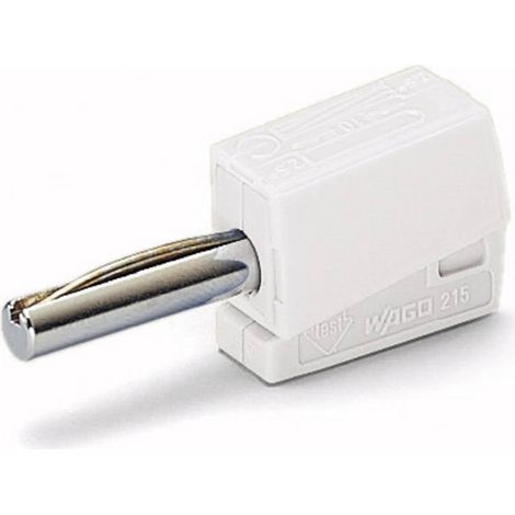 Conector jack WAGO blanco diámetro 4 mm plástico