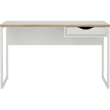 Scrivania 1 cassetto con base in metallo L130 cm - FUNCTION