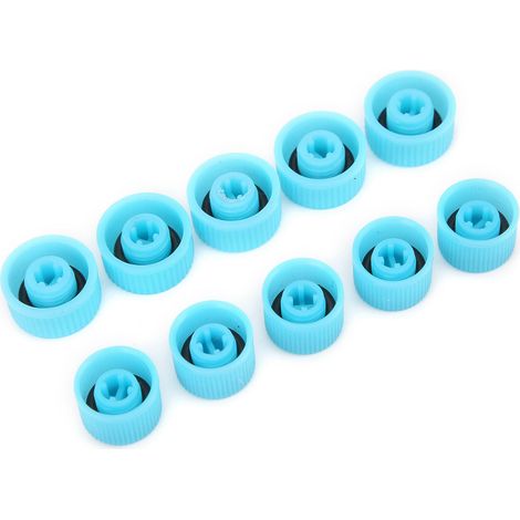 Lot de 10 bouchons pour ports de réfrigérant de climatisation avec joint d'étanchéité (côté haute/basse pression) - Cache-poussière pour l'entretien de la climatisation (1/5)
