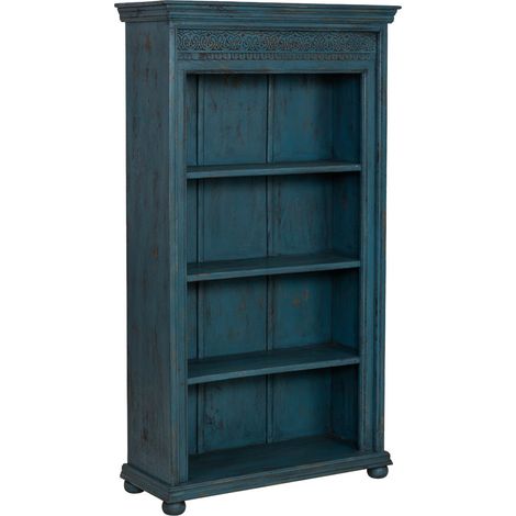 Estantería librería de madera azul 100x40x180h cm (1/5)