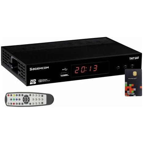 SAGEM DS81HD Décodeur satellite TNTSAT HD (vendu avec carte TNTSAT) (1/3)