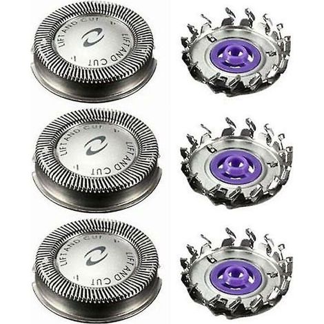 Lot de 3 têtes de rasoir de rechange pour Philips Hq3 Hq4 Hq55 (1/5)