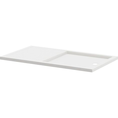 Pearlstone Slip Resistant 1400mm x 800mm x 40mm Walk In Shower Tray (1/4)