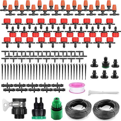 Système d'irrigation de jardin, kit d'irrigation goutte à goutte miniature, arrosage automatique de jardin de 30 m (1/5)