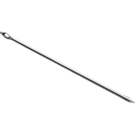 Ibili Aguja para atar acero inoxidable plateado 18 cm