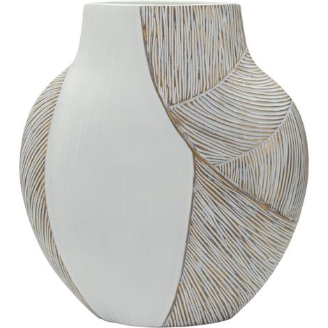 Vase Design "Hochi" 37cm Blanc