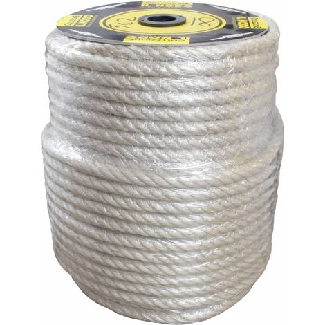 Fune Canapa Chiara D 18 Mm 100 M Circa - 18 Kg