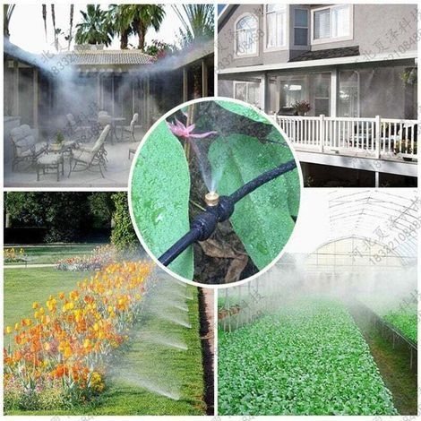 21-teiliges Bewässerungssystem-Kit für den Außenbereich, Sprühdüse aus Messing für den Garten, Zerstäuberdüse, für DIY-Gartenterrassen-Patio, Gartenbewässerung (1/3)