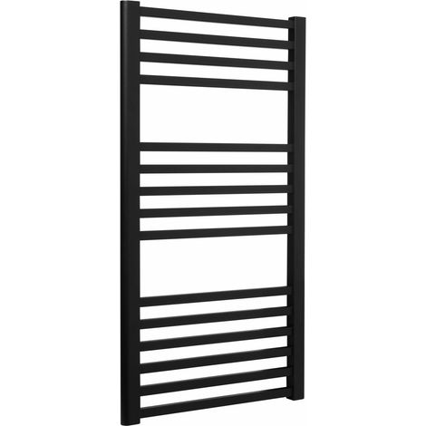 Radiador de baño LUXRAD Max 922 x 400 mm lado negro mate ZDC 378W