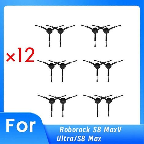 Lot de 12 brosses latérales de rechange pour nettoyeur S8 MaxV Ultra/S8 Max (1/5)