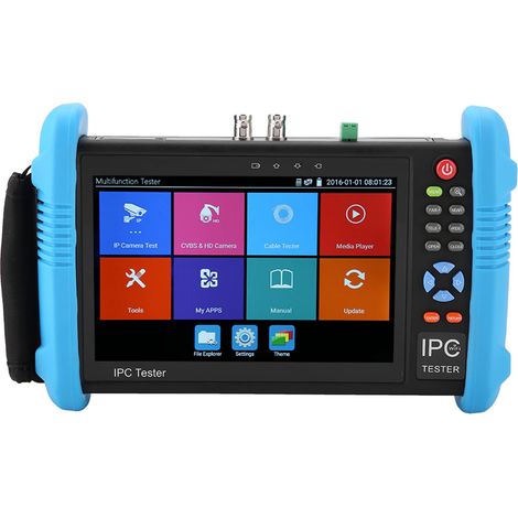 SJLERST IPC‑9800 Plus Tester TVCC IP da 7" 4K H.265 TVI CVI AHD analogico CA 100-240 V Spina UE (1/5)