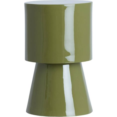 Mesa auxiliar olivo brillo madera Ø30x49 Light & Living (1/2)