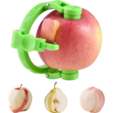 Peeler manuel de 4 pià ̈ces - Peeler domestique rapide - Peeler d'eau multifonction - Vert, polyvalent et pratique (1/5)