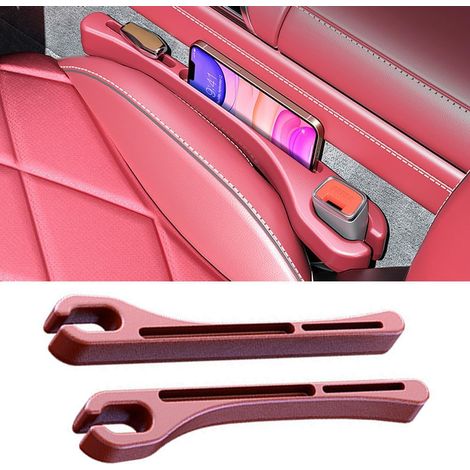 Lot de 2 combleurs d'espace pour sièges auto, combleurs universels avec organiseur de rangement, bandes étanches à brancher (1/5)