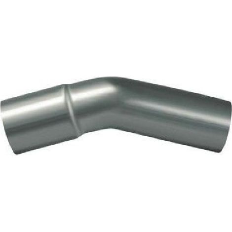 Coude 45degres Inox D45mm L200mm Ep1.5mm