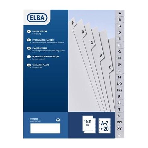 Elba 400006682 divisor Polipropileno (PP) Multicolor 20 pieza(s)