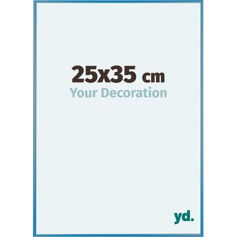yd. - Cadre photo 25x35 - Bleu Acier - Aluminium - Kent