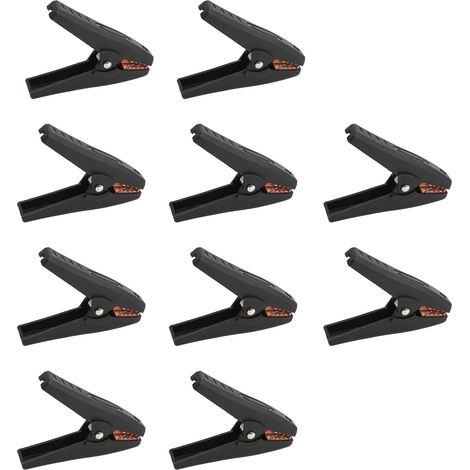 Pinces de test électriques isolées 1000V/30A noir pour batterie voiture bateau électronique (1/5)