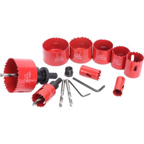 5-teiliges HSS-Lochsägen-Set, Holzlochschneider, Metallbohrer, mit Spannschlüssel (1/5)