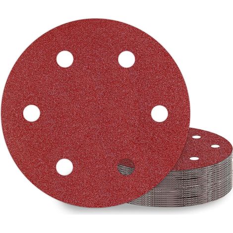 Schleifpapier 225mm Klett 25 Stück 6 Loch Körnung P60 P60 25.0 (1/5)