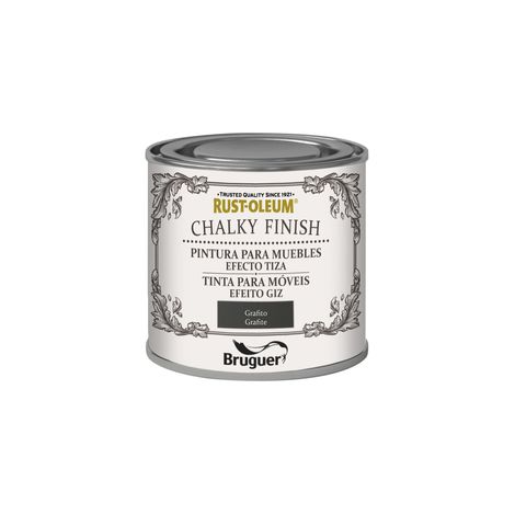 Rust-Oleum Bruguer Chalky Finish pintura para muebles Grafito 125ml