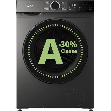 Lave-linge hublot - COMFEE - WiFi Smart wash - Classe A-30% - 10KG - 1400RPM - Vapeur HealthGuard Turbo Rapide 15'/45' (1/5)