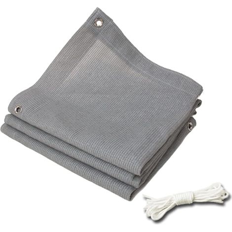 Toile d'ombrage - Auvent solaire - Toile d'ombrage - Toile d'ombrage rectangulaire - Filet d'ombrage gris pour voiture - Filet d'ombrage - Toile d'ombrage - Protection UV 90 % B... (1/5)