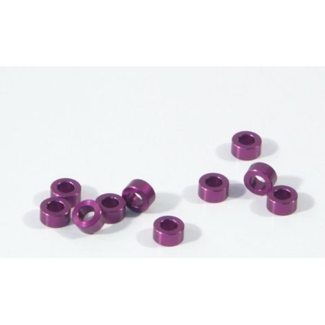 ALUMINIUM WASHER 3 X 6 X 3.0MM (PURPLE/10 PCS)