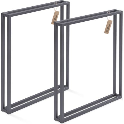 LAMO Manufaktur Tischgestell Frame Tischbeine (Spar-Set, 2er Set), Industriestahl, hoch belastbar