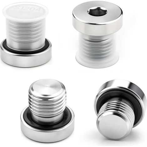 Lot de 4 bouchons de raccord de tuyau à tête hexagonale G1/2" avec joints (1/5)
