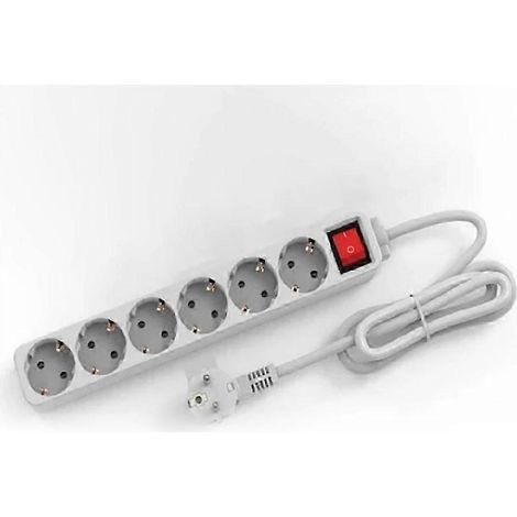 Multiprise parafoudre, prise secteur 6 prises, rallonge, adaptateur, rallonge de 1,5 mètre - SFYGV (1/5)