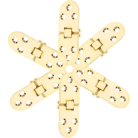 6 Pièces Lot de Charnières Pliantes Métalliques (1/5)