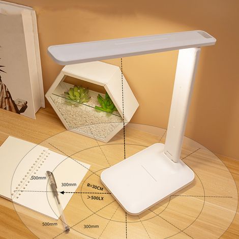 [LED-Schreibtischlampe] Markenlose 10-W-USB-Lampe [3 Farbtemperaturen und faltbares Design]