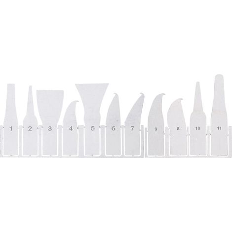 Kit de lames de couteau 11 en 1 pour retirer la colle des puces BGA IC CPU de téléphones portables (1/5)