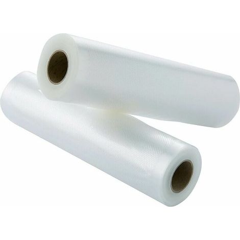 rollos de film profesional estable, Bolsas de sellado de film, Rollos grandes 20 x 500 cm, Aptas para todo tipo de recetas de almacenamiento al vacío/Selladoras térmicas/Envasado al vacío (1/5)