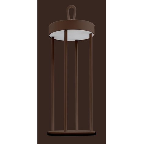 Century lampada d'arredo athena ricaricabile corten 3w - 3000k - 140lm atheco-033030 (1/2)
