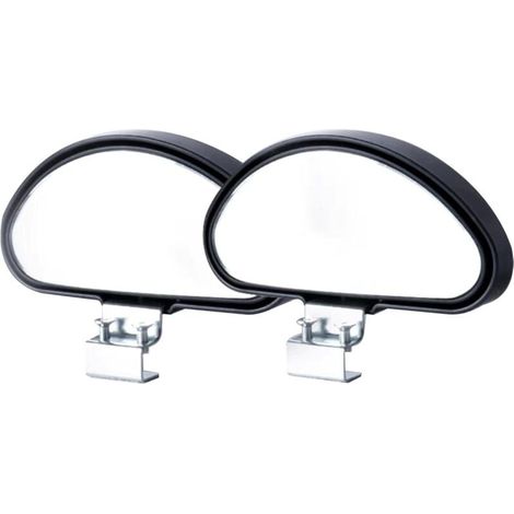 2pcs Retroviseur Miroir D'angle Mort Rétroviseur Conduite Accompagnée Grand Angle Latéral Auxiliaire Réglable Auxiliaire Réglable à Plusieurs angles Degrés, Compatible avec Camion, SUV, Van (1/4)