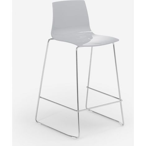 Sgabello design Grand Soleil bar cucina 64 cm design Mini Imola - Grigio (1/5)
