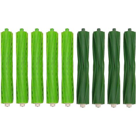 Crea – Jeu de 4 rouleaux de brosse pour aspirateur iRobot Roomba i7/i8 – Brosses en caoutchouc multi-surfaces – Longueur 185 mm (1/5)