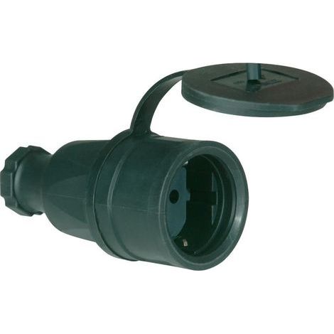 Prolongador 2p+ IP 44 caucho+ con tapa (1/3)