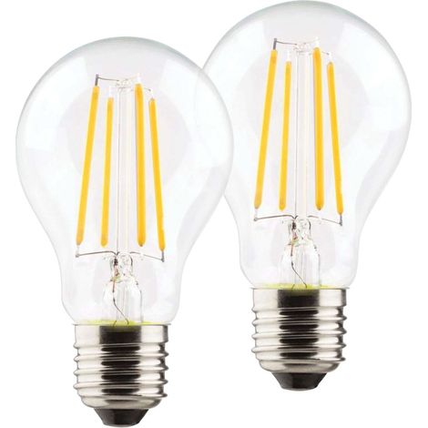 Müller-Licht 400462 LED EEK E (A - G) E27 Glühlampenform 7 W = 60 W Warmweiß 3 St. (1/2)