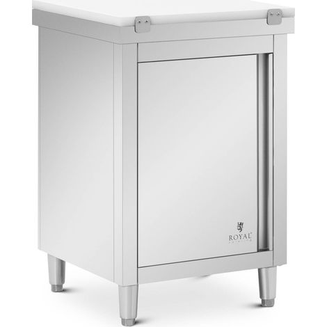 Meuble bas de cuisine - Royal Catering - Capacité de charge : 500 kg - Plan de travail : 60 x 60 cm (1/5)