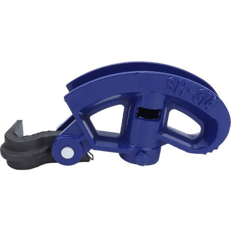 3/4" Manual Pipe Bender, Galvanized Tube Bending Tool for 1/2" to 3/4" Pipes, Blue (1/4)