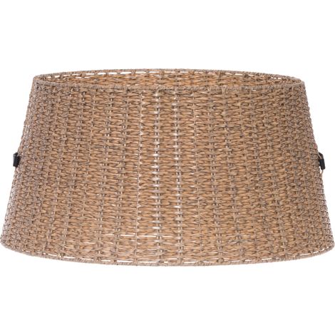 Housse pour support de sapin, 50 x 25 cm, imitation rotin (1/5)