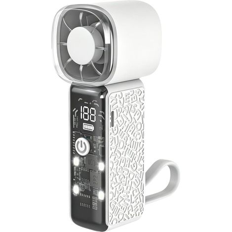 Ventilateur sur Batterie Rechargeable USB 3000 mAh 100 vitesses (1/5)