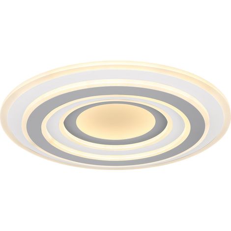 Globo - plafonnier - Sabatino - blanc - métal - Ø 50cm - LED - (1/5)